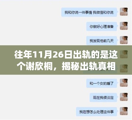揭秘谢欣桐出轨事件真相,背后的故事与反思,如何预防类似情况发生?