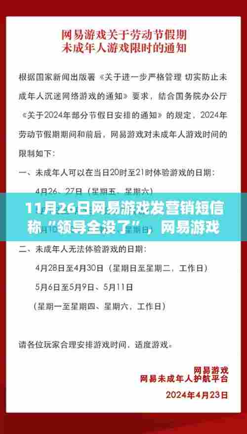 网易游戏领导全没了营销短信揭秘，产品特性、用户体验与市场策略洞察揭秘网易游戏背后的真相，领导全没了背后的营销战略与用户体验洞察分析