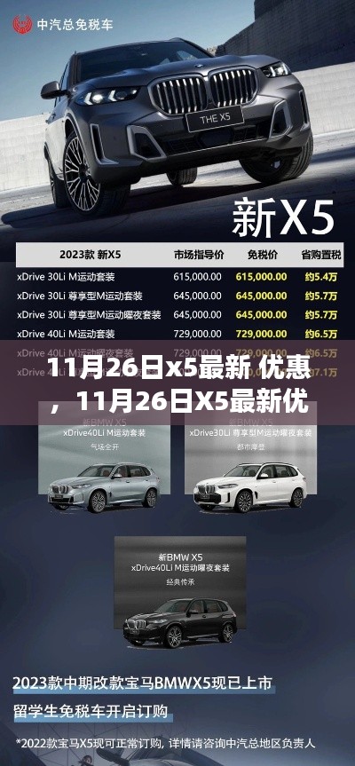 11月26日X5最新优惠活动完全指南，适用于初学者与进阶用户的通用优惠