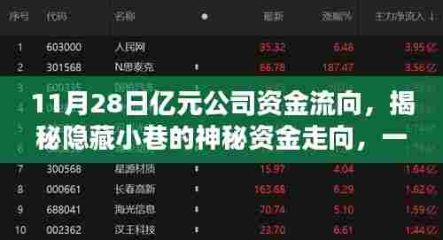 揭秘特色小店的逆袭之路,神秘资金走向揭示,亿元资金流向追踪报道
