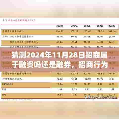 深度解析,2024年11月28日招商行为属性揭秘——融资还是融券?