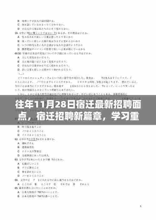 宿迁最新面点招聘启幕,重塑自我,自信未来