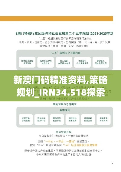 新澳门码精准资料,策略规划_IRN34.518探索版