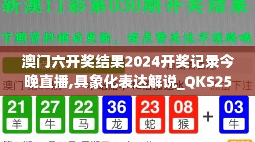 澳门六开奖结果2024开奖记录今晚直播,具象化表达解说_QKS25.973优雅版