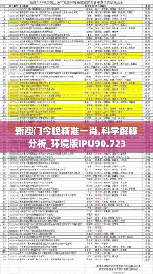 新澳门今晚精准一肖,科学解释分析_环境版IPU90.723