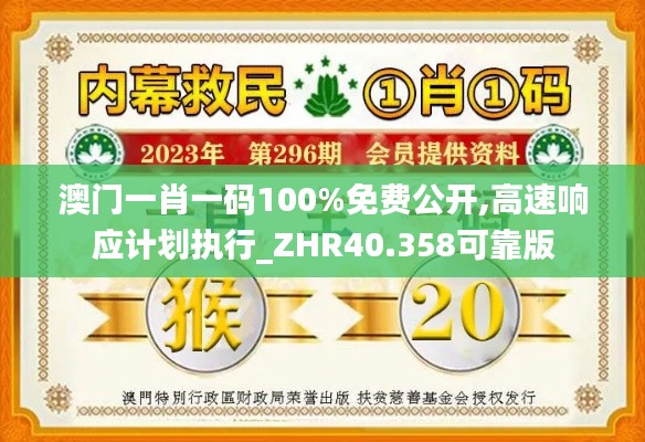 澳门一肖一码100%免费公开,高速响应计划执行_ZHR40.358可靠版