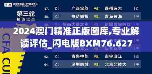 2024澳门精准正版图库,专业解读评估_闪电版BXM76.627
