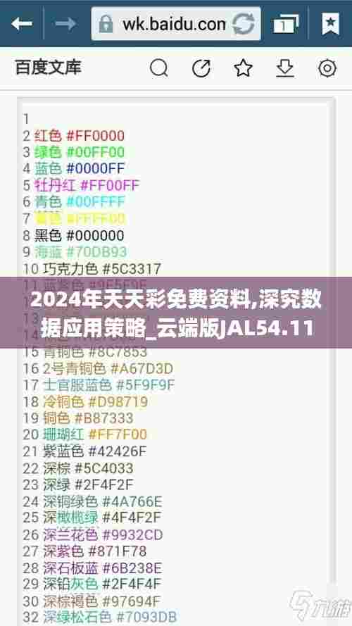 2024年天天彩免费资料,深究数据应用策略_云端版JAL54.111
