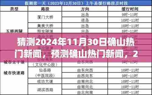 2024年11月30日确山热门新闻预测与深度评测