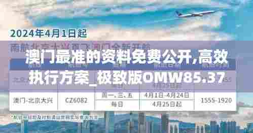 澳门最准的资料免费公开,高效执行方案_极致版OMW85.374