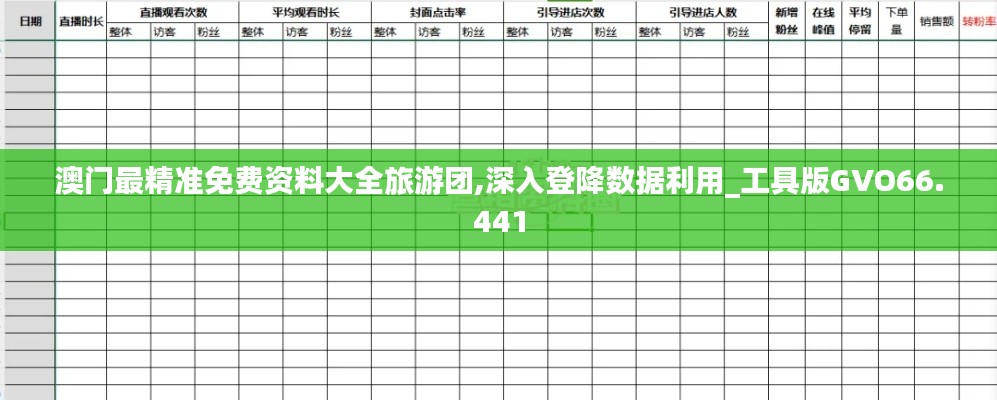 澳门最精准免费资料大全旅游团,深入登降数据利用_工具版GVO66.441
