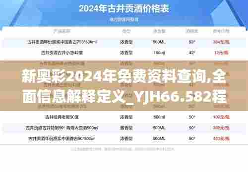 新奥彩2024年免费资料查询,全面信息解释定义_YJH66.582程序版