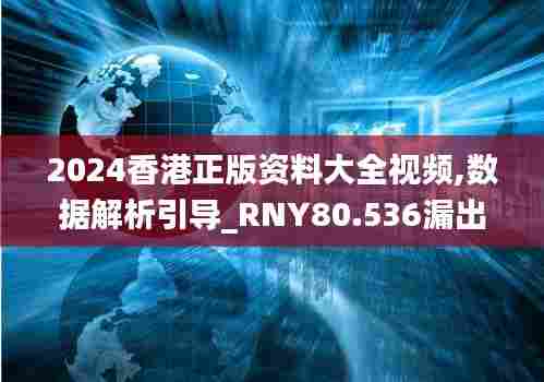 2024香港正版资料大全视频,数据解析引导_RNY80.536漏出版