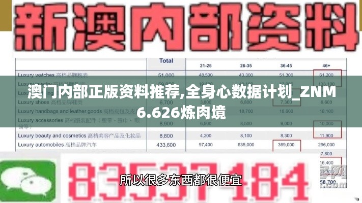澳门内部正版资料推荐,全身心数据计划_ZNM6.626炼肉境