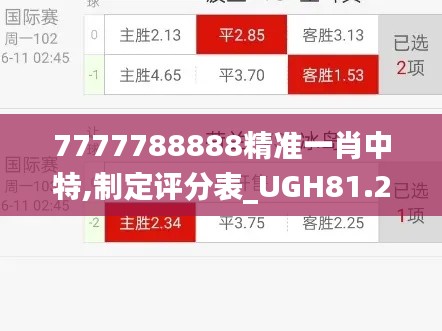 7777788888精准一肖中特,制定评分表_UGH81.299贴心版