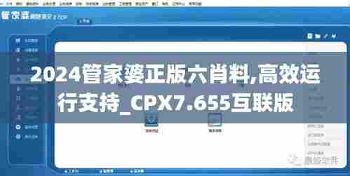 2024管家婆正版六肖料,高效运行支持_CPX7.655互联版