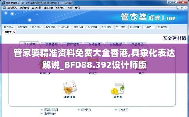 管家婆精准资料免费大全香港,具象化表达解说_BFD88.392设计师版