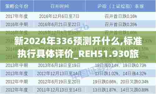 新2024年336预测开什么,标准执行具体评价_REH51.930旅行助手版