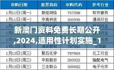 新澳门资料免费长期公开,2024,适用性计划实施_10DM43.140-1