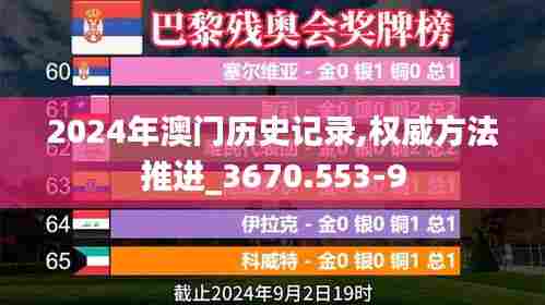 2024年澳门历史记录,权威方法推进_3670.553-9