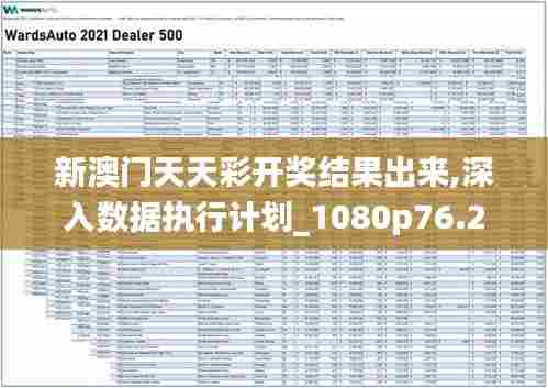 新澳门天天彩开奖结果出来,深入数据执行计划_1080p76.250-7