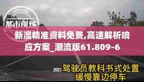 新澳精准资料免费,高速解析响应方案_潮流版61.809-6