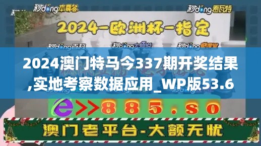 2024澳门特马今337期开奖结果,实地考察数据应用_WP版53.695-7