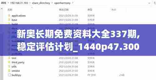 新奥长期免费资料大全337期,稳定评估计划_1440p47.300-1