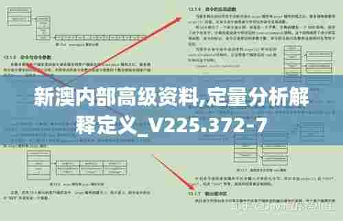 新澳内部高级资料,定量分析解释定义_V225.372-7