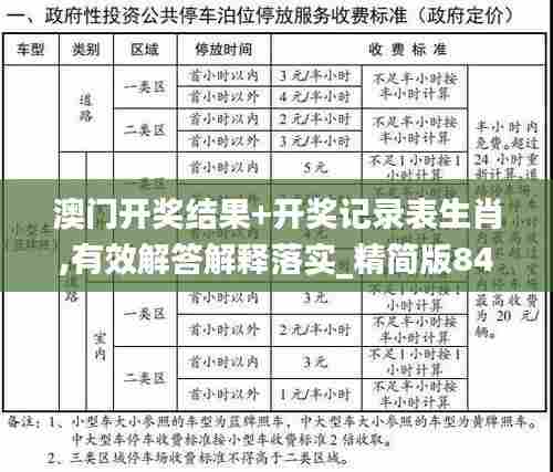 澳门开奖结果+开奖记录表生肖,有效解答解释落实_精简版84.896-1