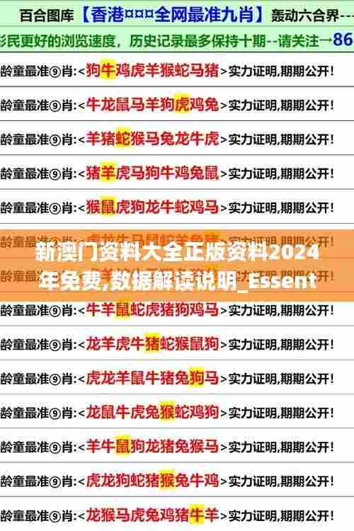 新澳门资料大全正版资料2024年免费,数据解读说明_Essential45.226-5