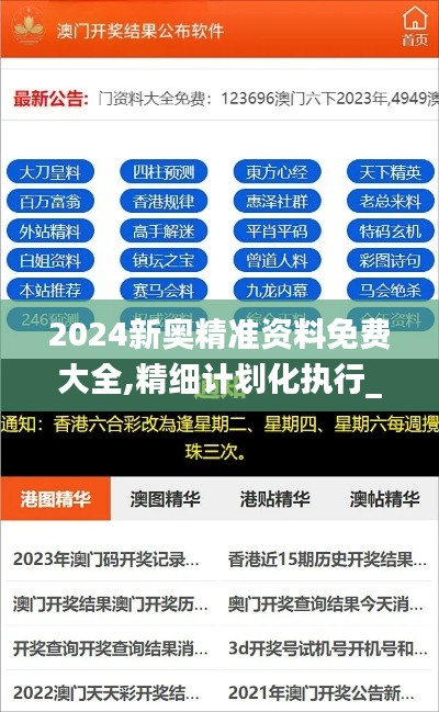 2024新奥精准资料免费大全,精细计划化执行_Plus78.646-8