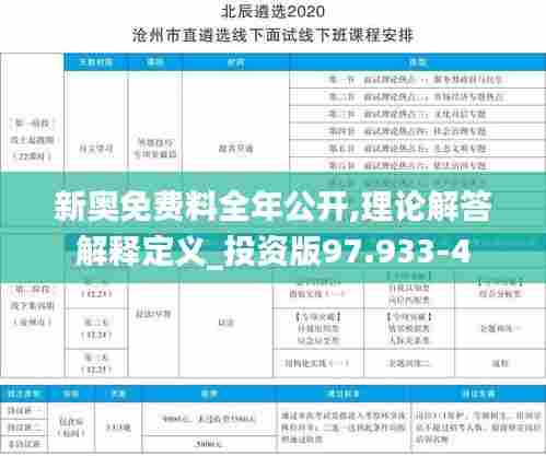新奥免费料全年公开,理论解答解释定义_投资版97.933-4