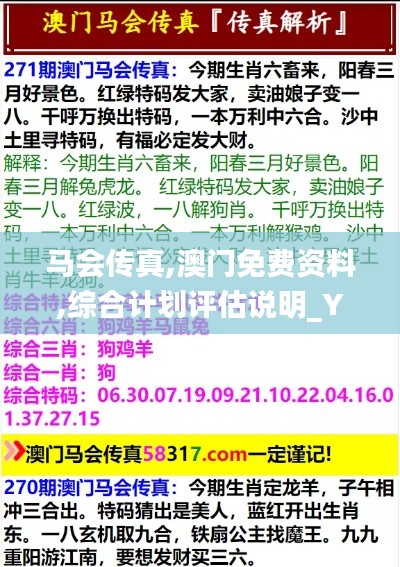 马会传真,澳门免费资料,综合计划评估说明_YE版40.680-2