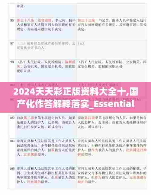 2024天天彩正版资料大全十,国产化作答解释落实_Essential27.473-2