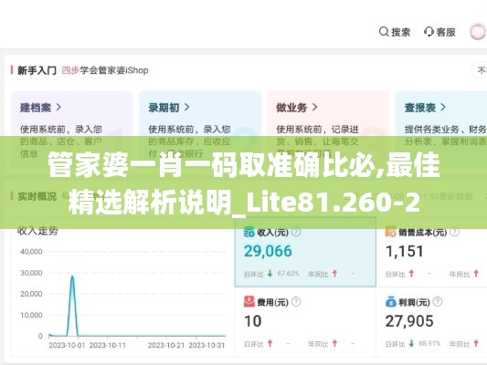 管家婆一肖一码取准确比必,最佳精选解析说明_Lite81.260-2