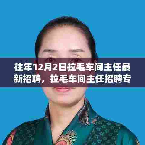 揭秘高科技智能拉毛车间主任系统，最新招聘专场体验科技革新生活的魅力