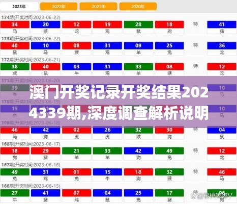 澳门开奖记录开奖结果2024339期,深度调查解析说明_Ultra9.106-7