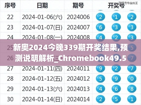 新奥2024今晚339期开奖结果,预测说明解析_Chromebook49.557-5