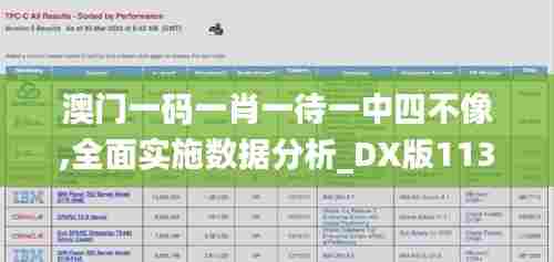 澳门一码一肖一待一中四不像,全面实施数据分析_DX版113.902-3