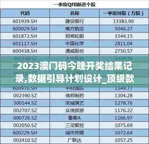 2023澳门码今晚开奖结果记录,数据引导计划设计_顶级款26.574-4