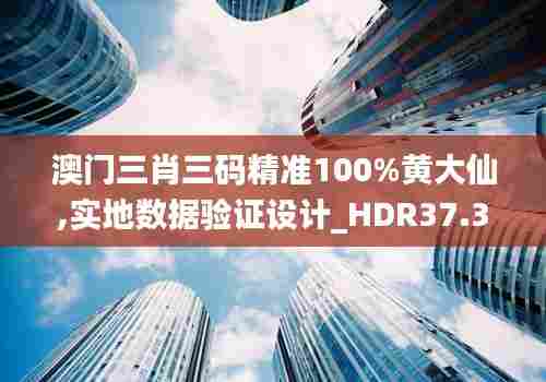 澳门三肖三码精准100%黄大仙,实地数据验证设计_HDR37.369-9