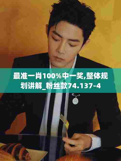 最准一肖100%中一奖,整体规划讲解_粉丝款74.137-4