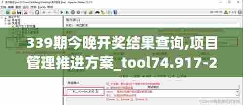 339期今晚开奖结果查询,项目管理推进方案_tool74.917-2