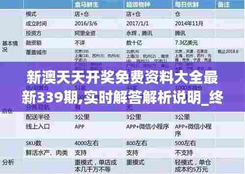 新澳天天开奖免费资料大全最新339期,实时解答解析说明_终极版78.459-8