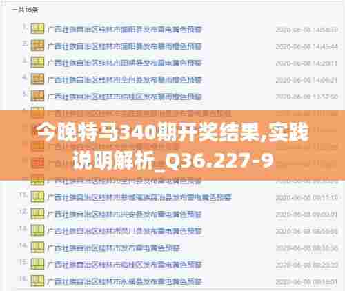 今晚特马340期开奖结果,实践说明解析_Q36.227-9