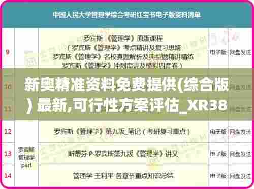 新奥精准资料免费提供(综合版) 最新,可行性方案评估_XR38.751-3