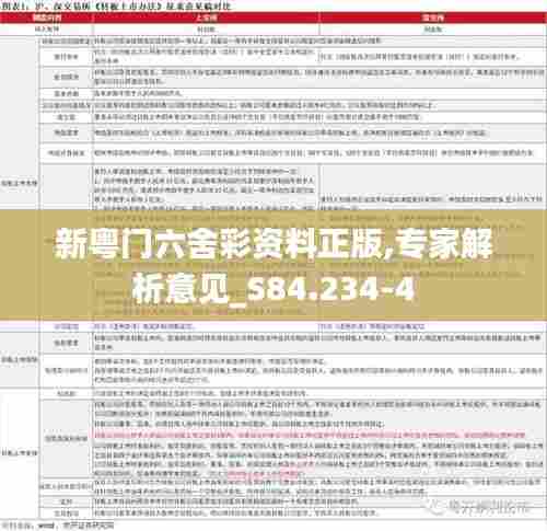 新粤门六舍彩资料正版,专家解析意见_S84.234-4