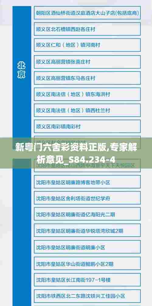 新粤门六舍彩资料正版,专家解析意见_S84.234-4