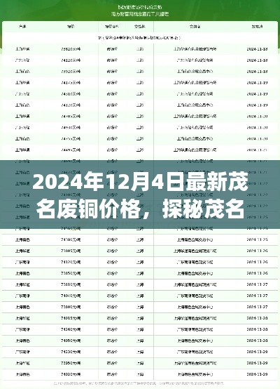 茂名废铜价格新动态,小巷之宝的独特小店之旅(2024年12月4日)